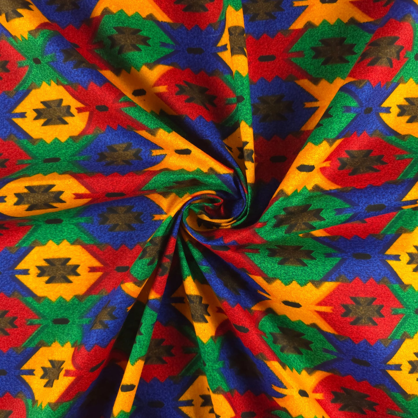 Artisan Dhaka Pattern Printed Fabric