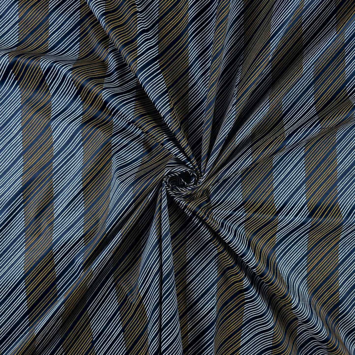 Luxury Diagonal Stripe Satin Fabric