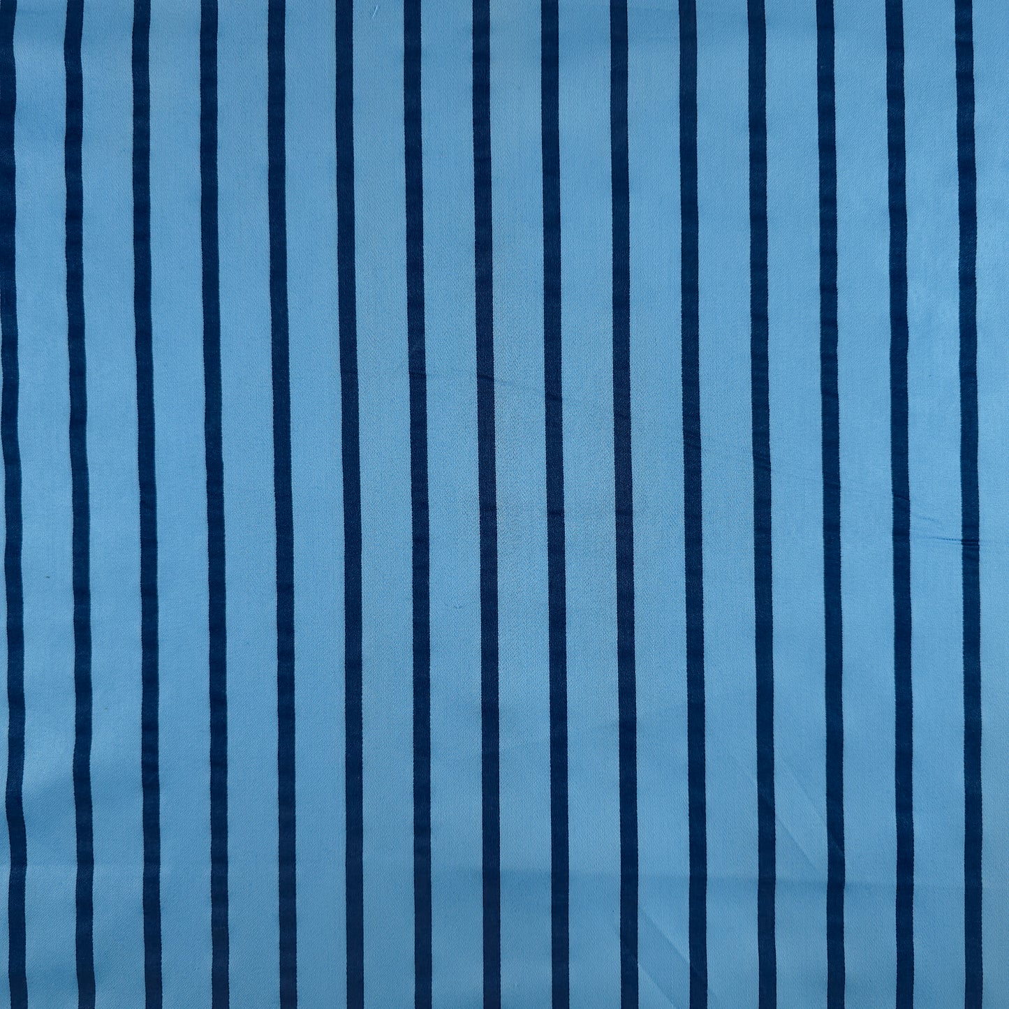 Classic Pinstripe Printed Satin Fabric
