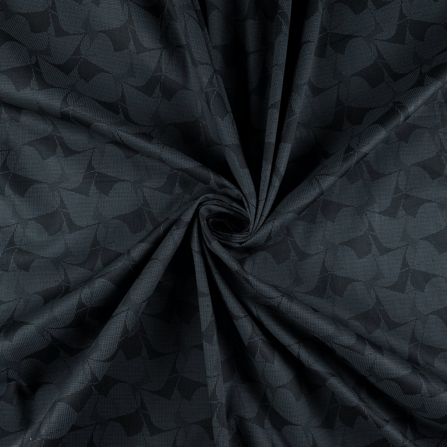 Midnight Abstract Texture Satin Fabric
