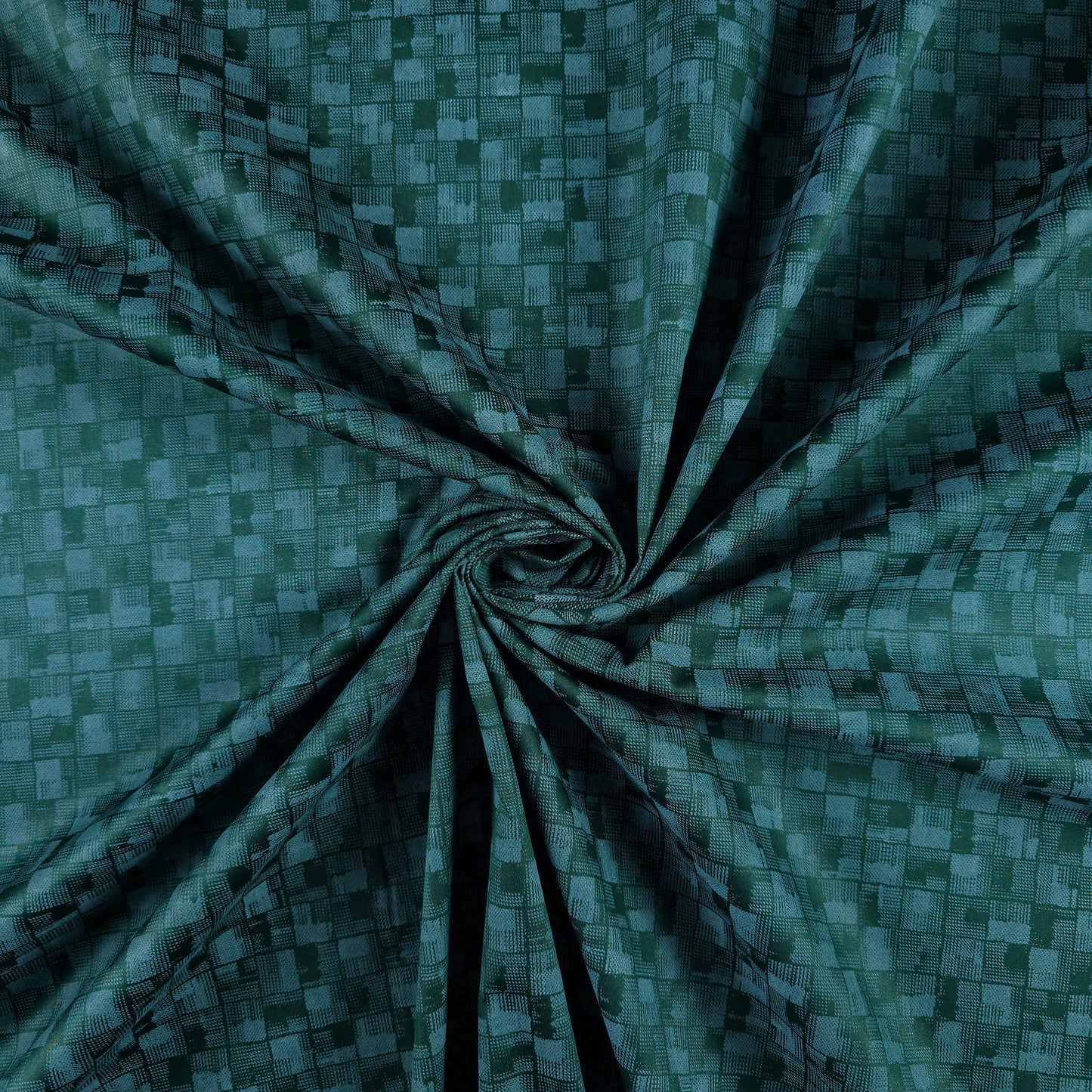 Luxury Textured Grid Printed Satin Fabric
