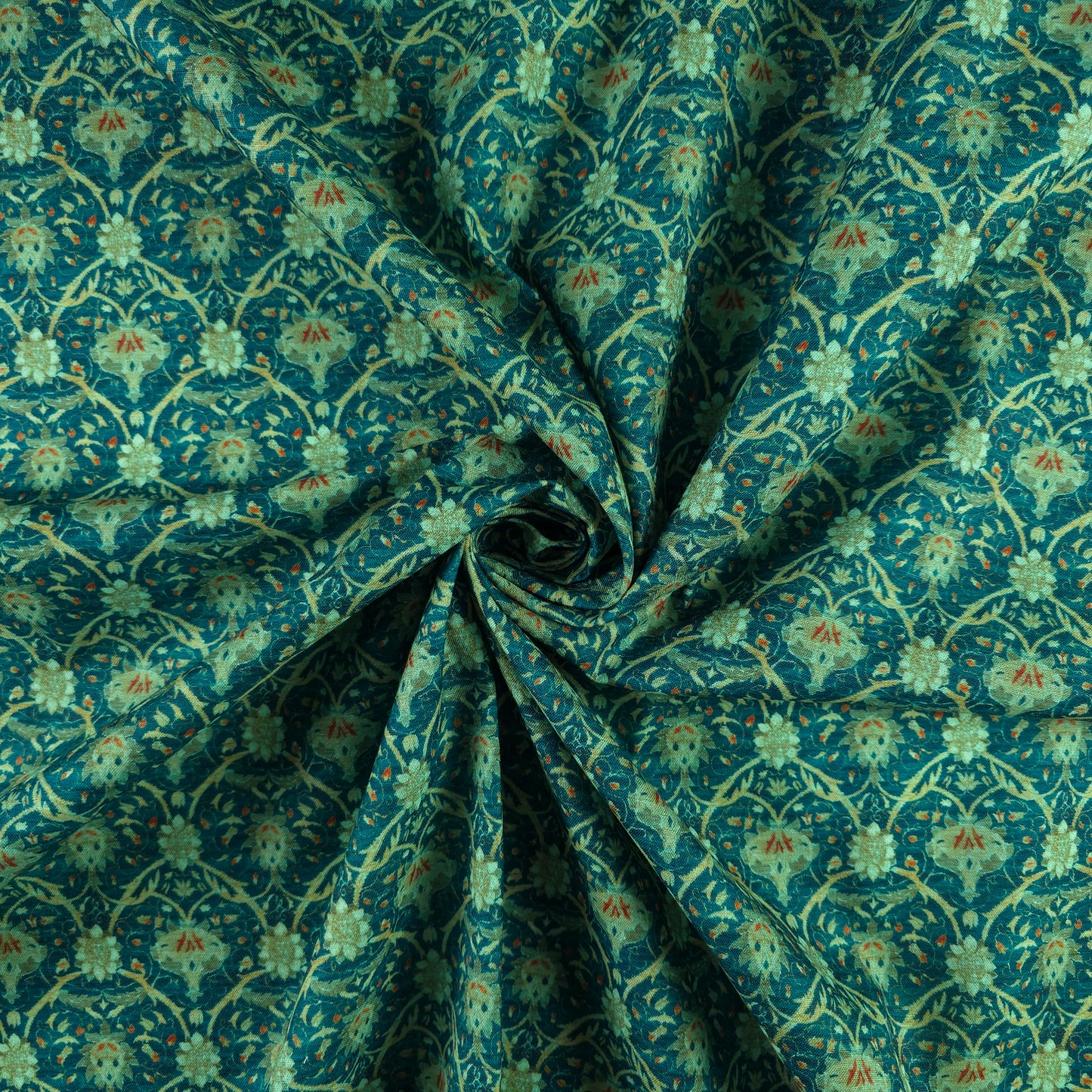Regal Persian Vine Jaal Magic Slub Fabric