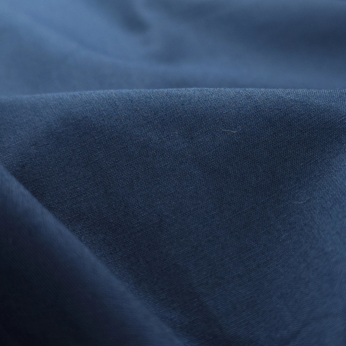 Classic Plain Dyed Dhabu Cotton Fabric - Navy Blue