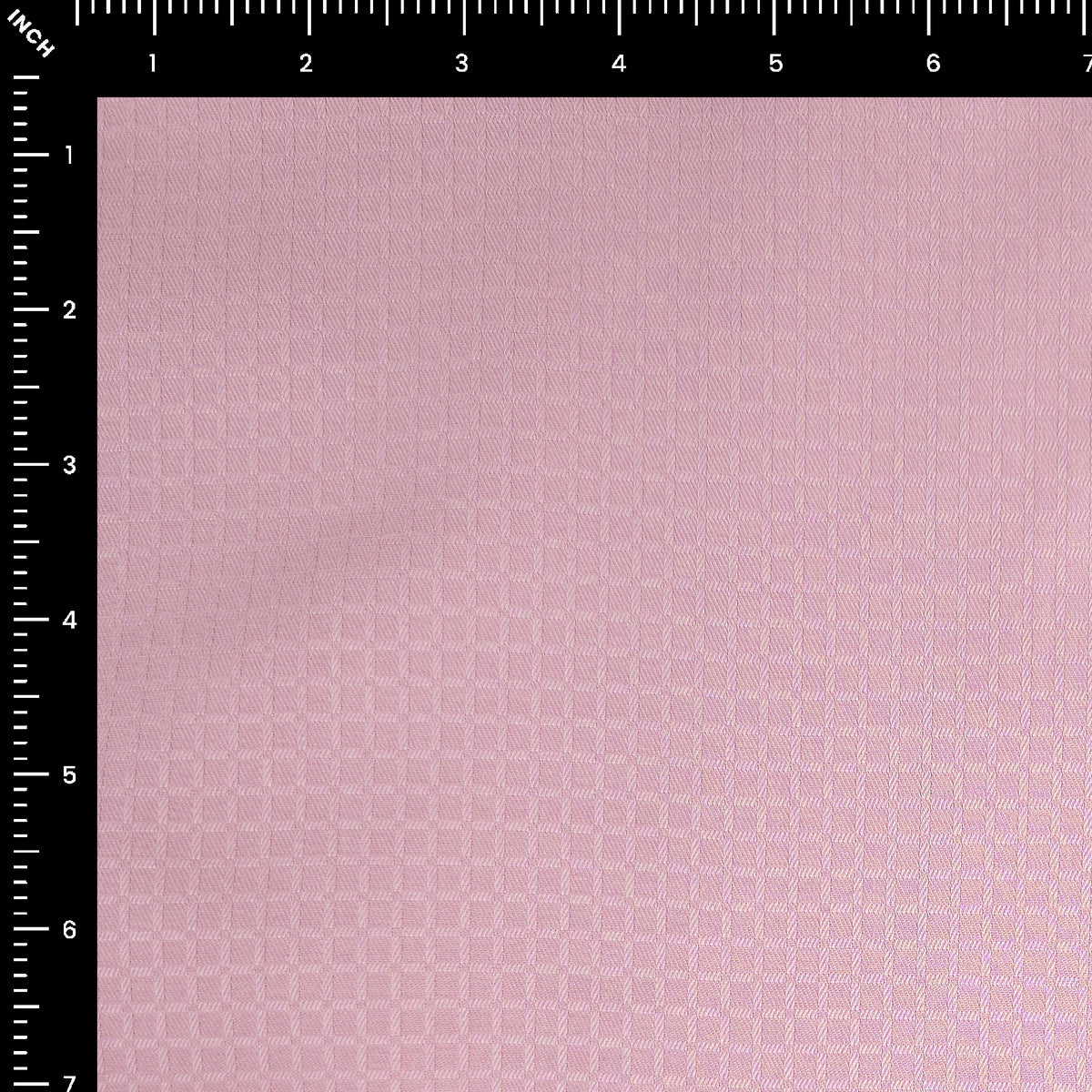 Plain Dyed Check Weave Cotton Dobby Fabric - Light Pink