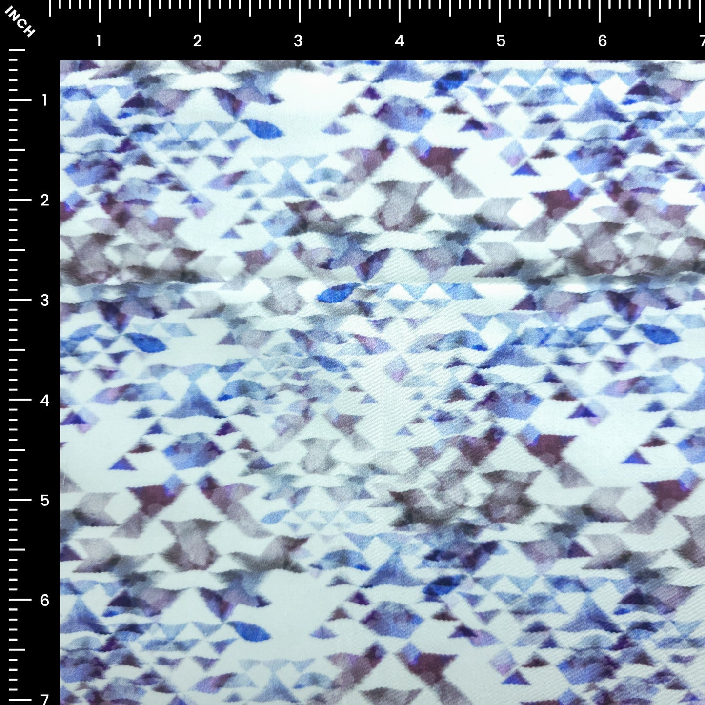Abstract Prism Printed Satin Fabric