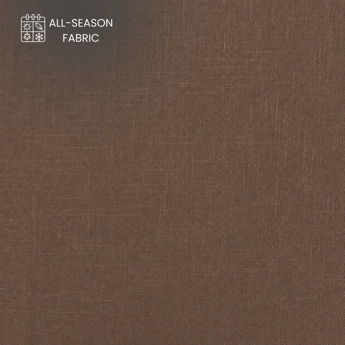 Textured Plain Dyed Crepe Cotton Slub Fabric - Brown