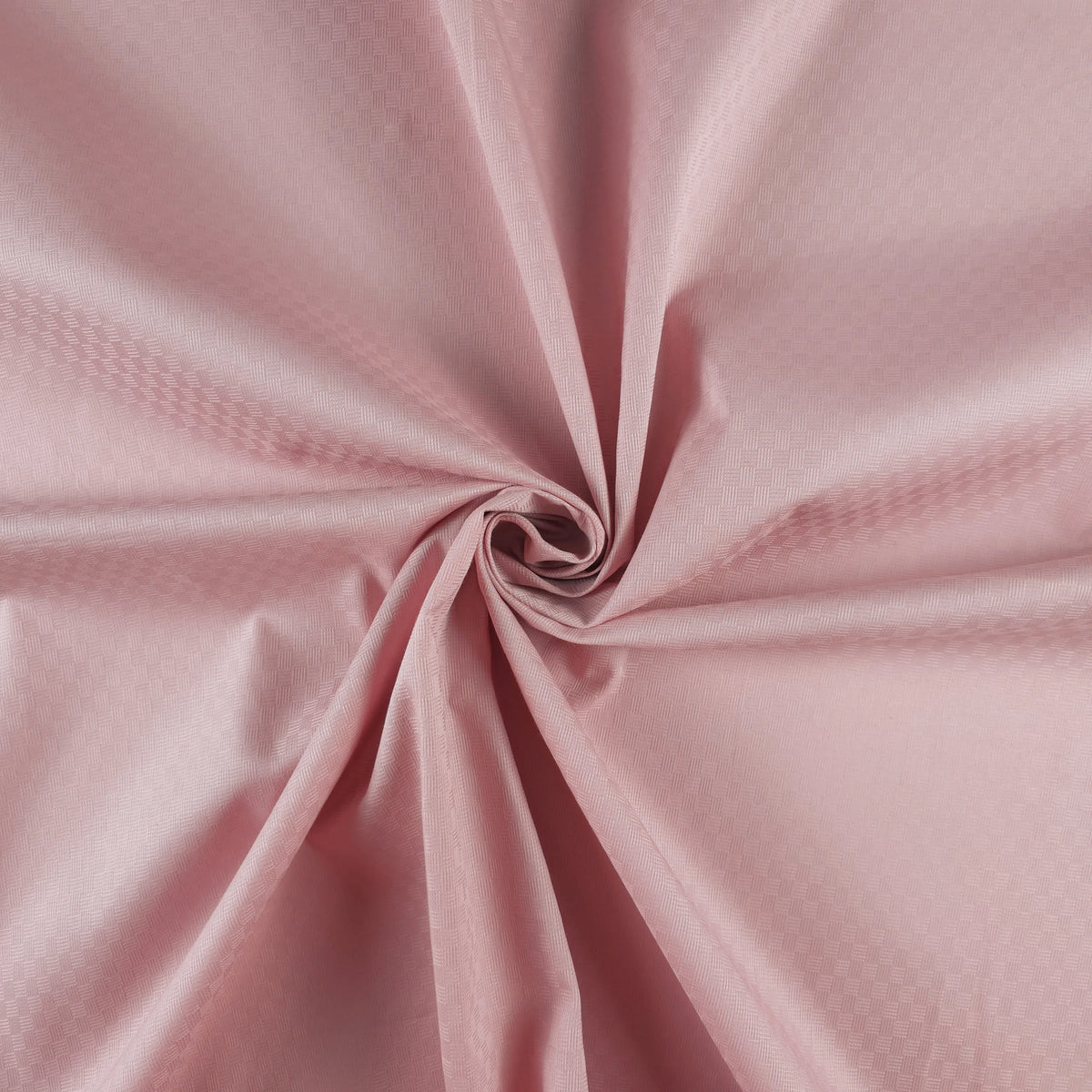 Plain Dyed Mini Check Cotton Dobby Fabric - Light Pink