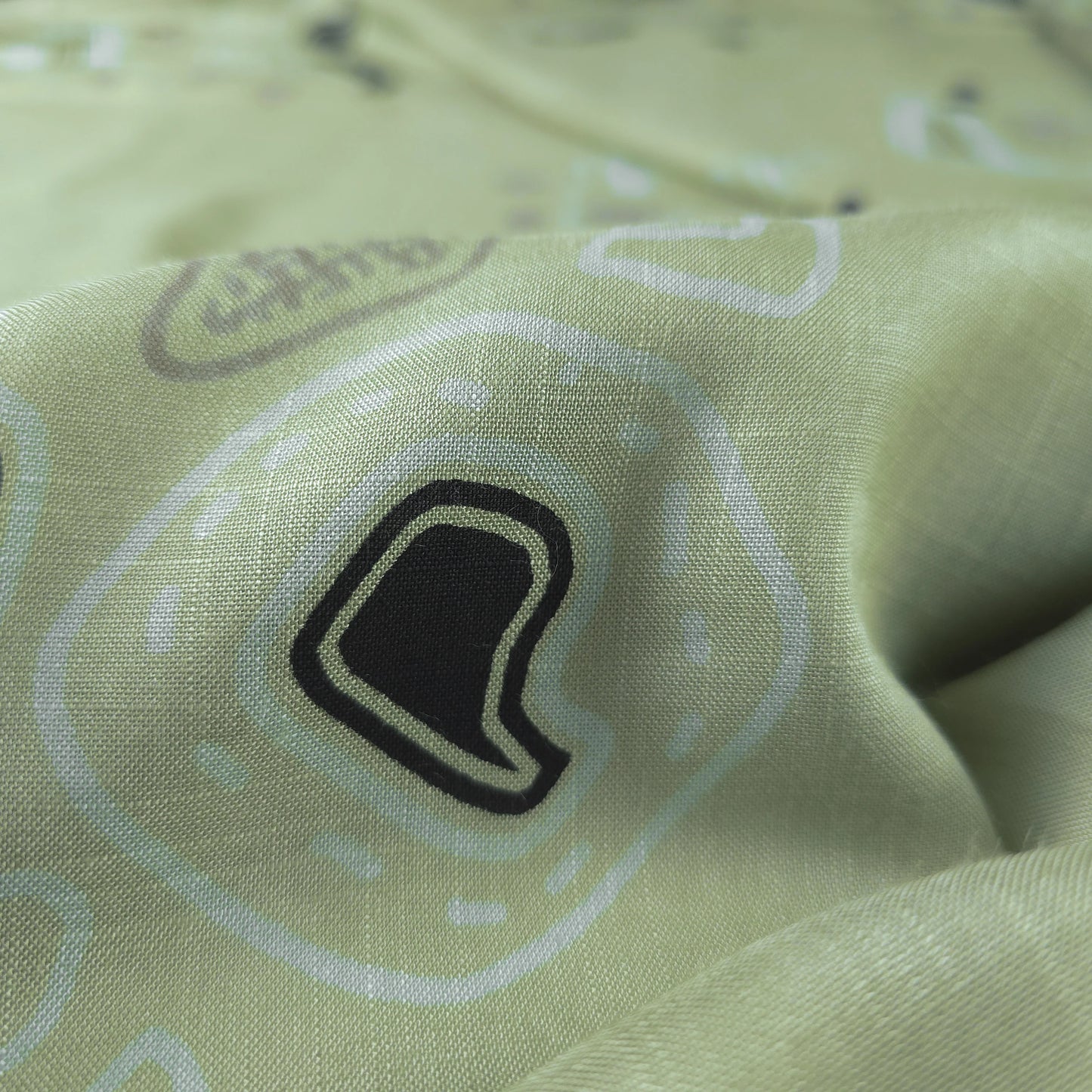 Minimal Geometric Motif Modal Rayon Fabric