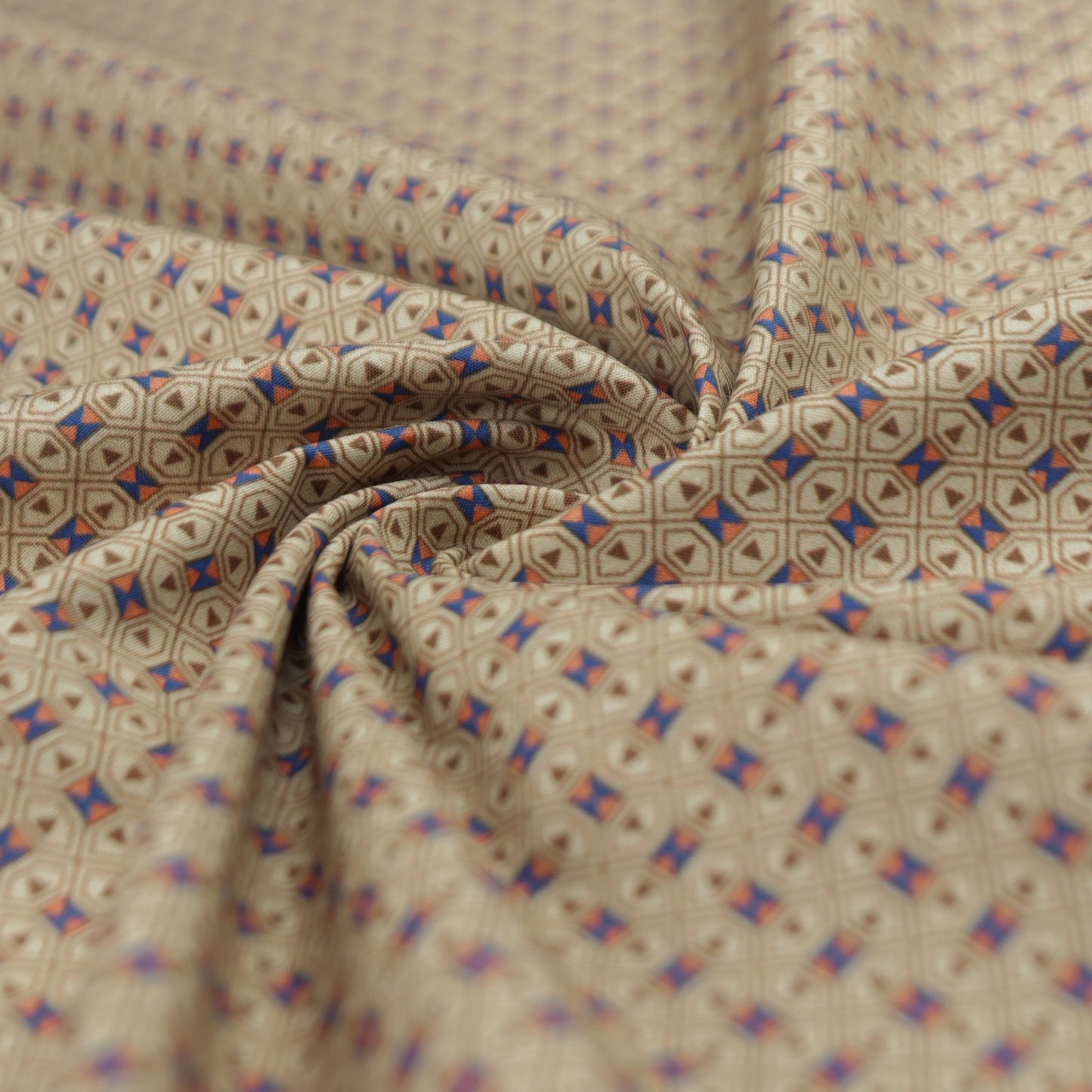 Antique Bazaar Tile Poplin Fabric - Kapaas