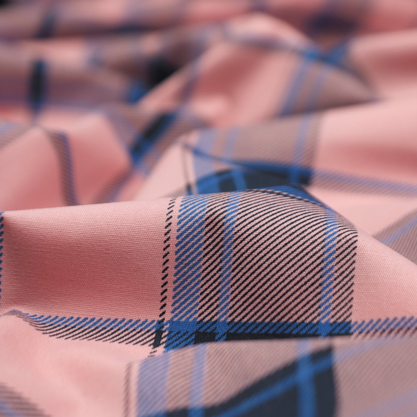 Classic Plaid Grid Poplin Fabric - Kapaas