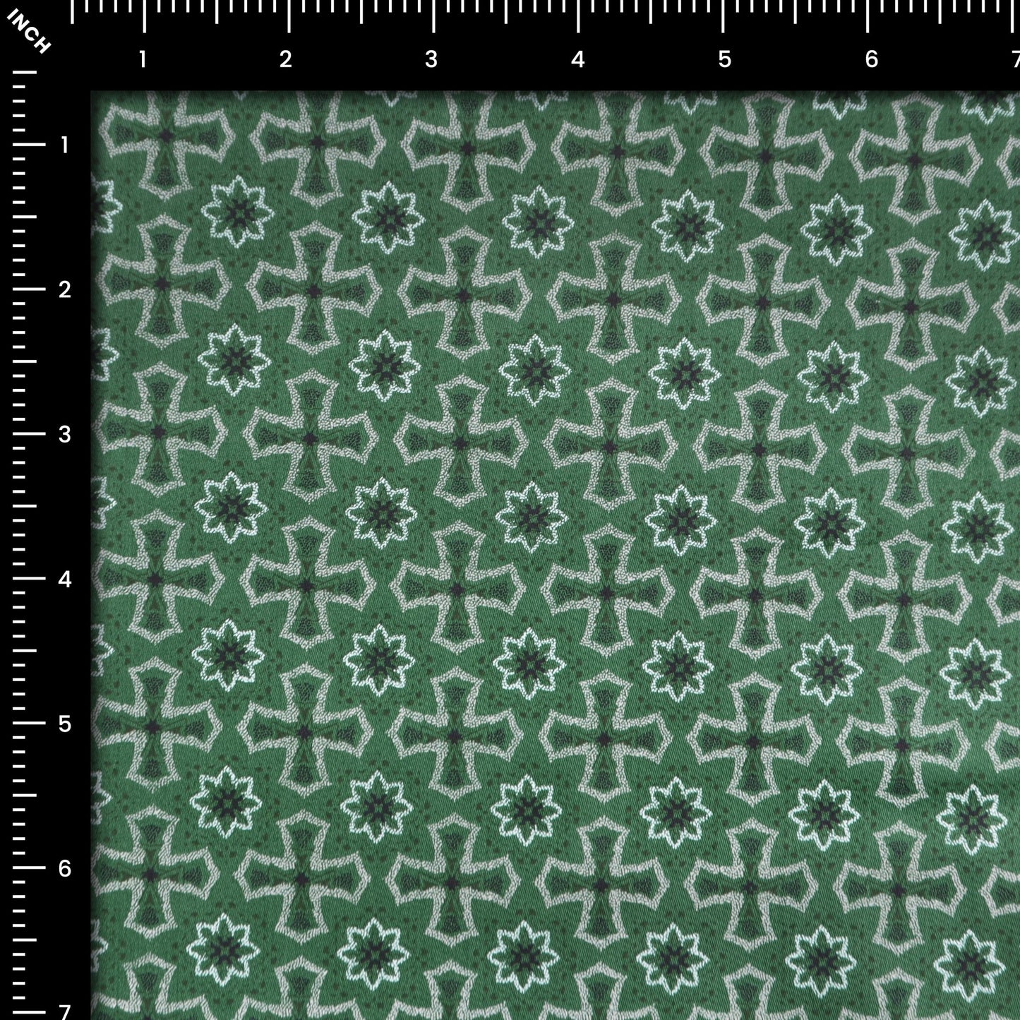 Heritage Motif Satin Fabric - Kapaas