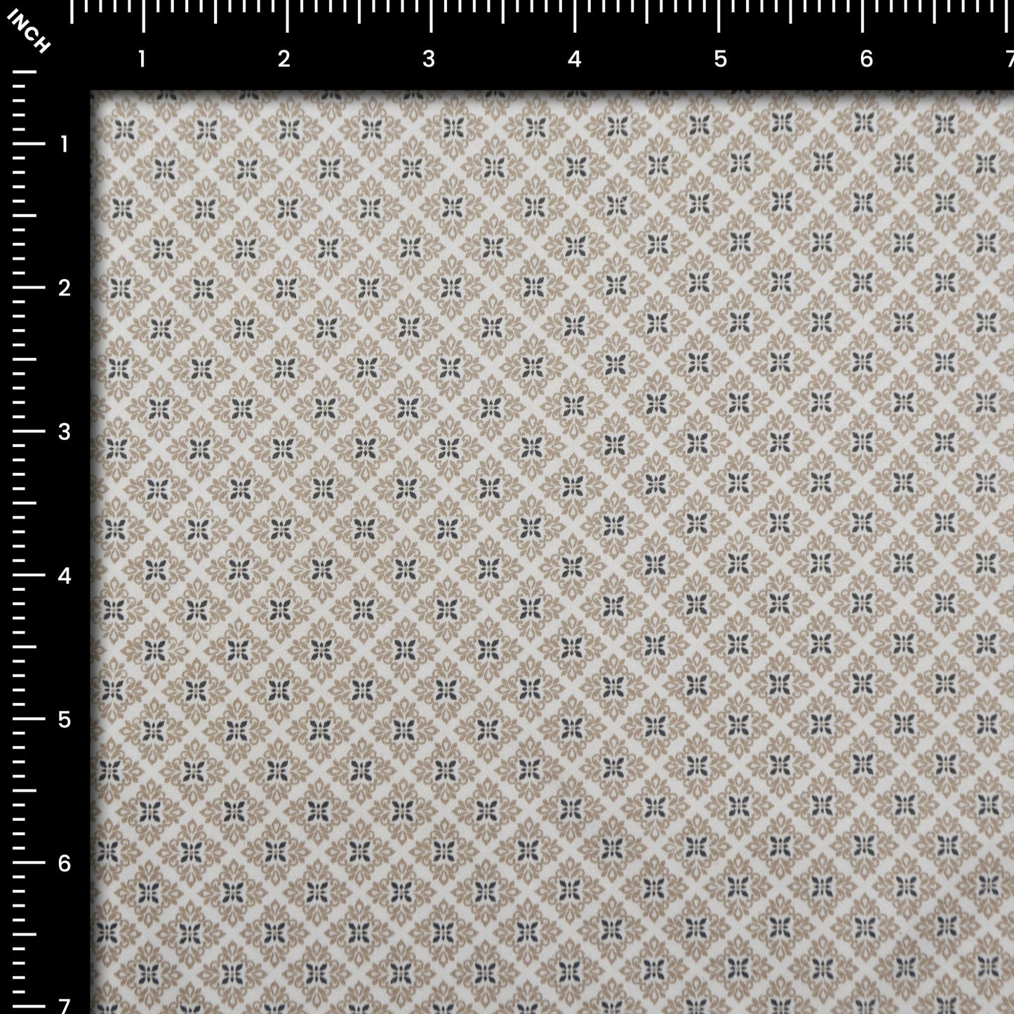 Heritage Tile Motif Satin Fabric - Kapaas