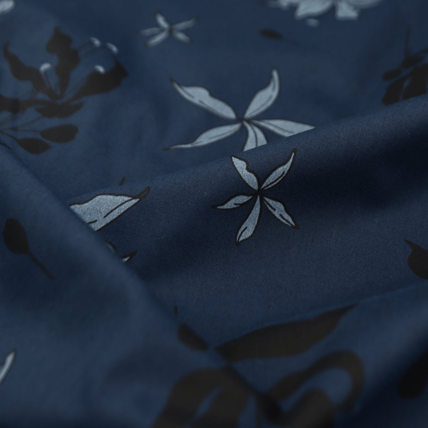 Midnight Garden Poplin Fabric - Kapaas