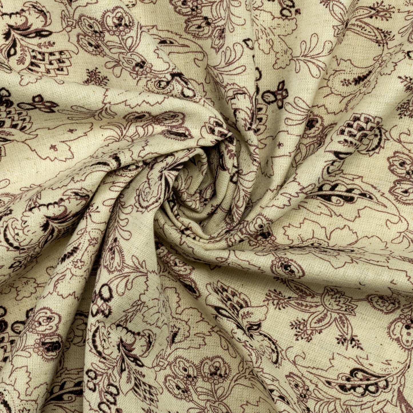 Vintage Botanical Cotton Flex Fabric - Kapaas