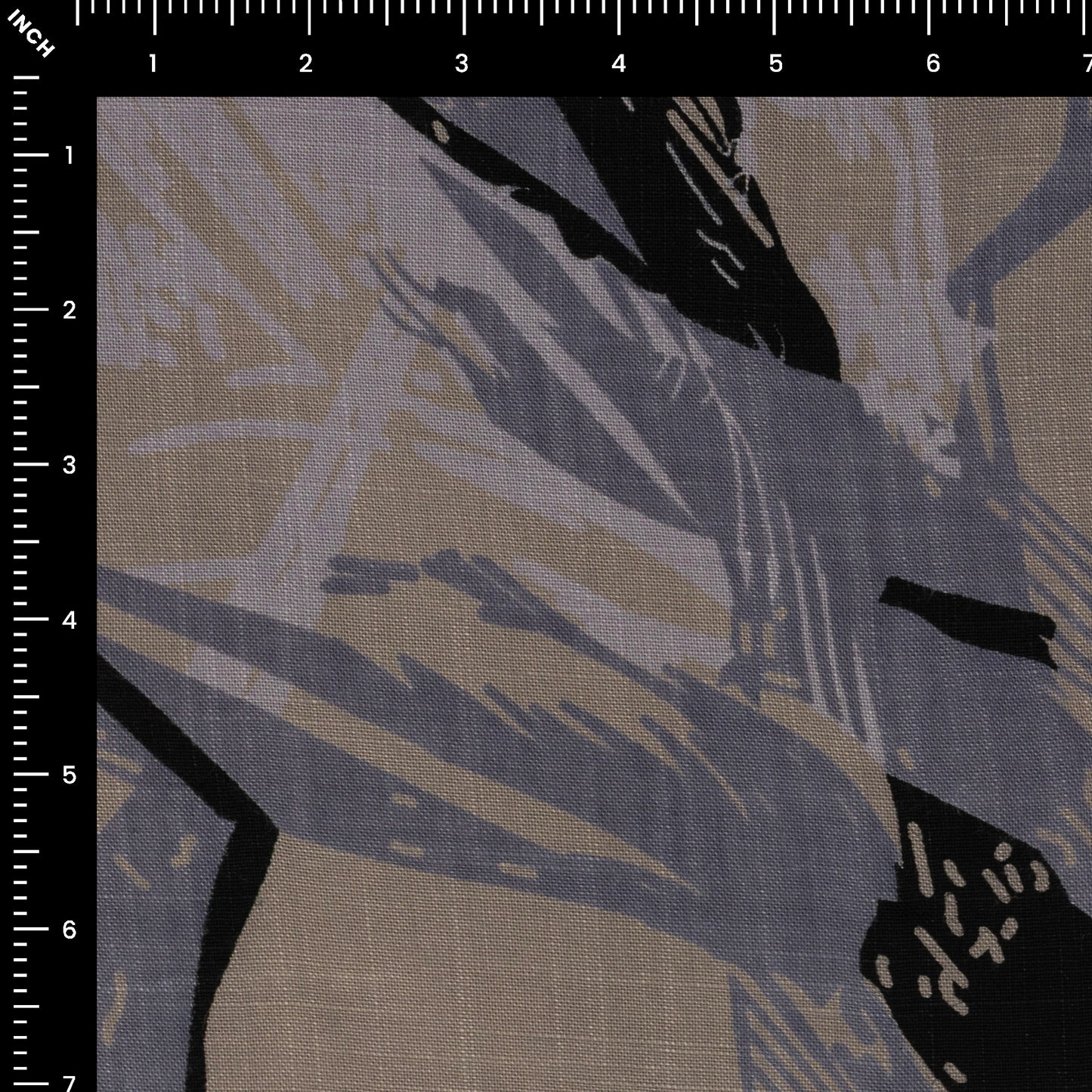 Abstract Brushstroke Modal Rayon Fabric