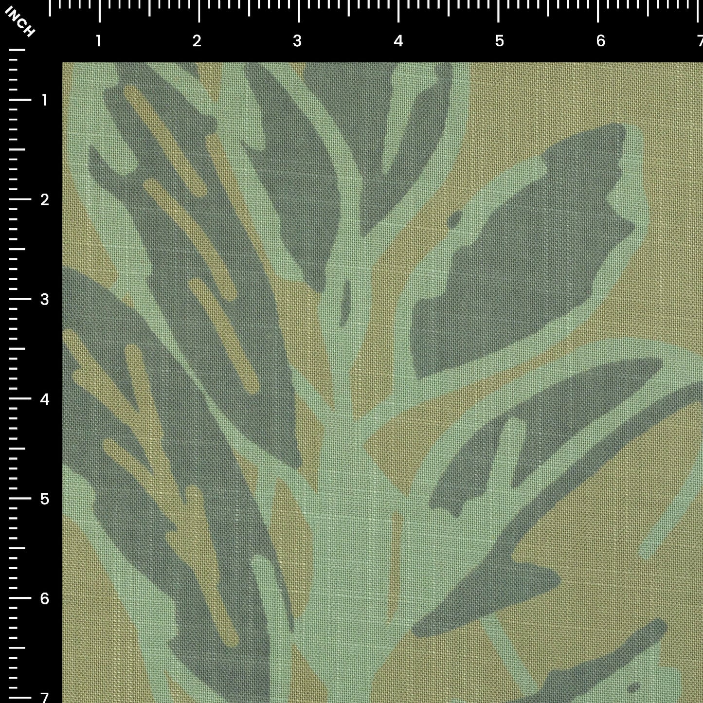 Abstract Leaf Printed Modal Rayon Fabric