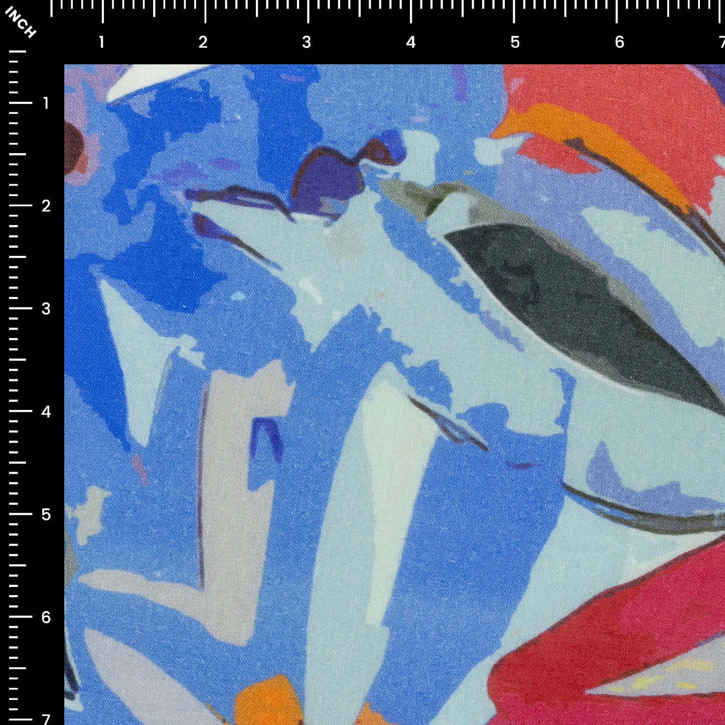 Bold Artistic Bloom Cambric Fabric