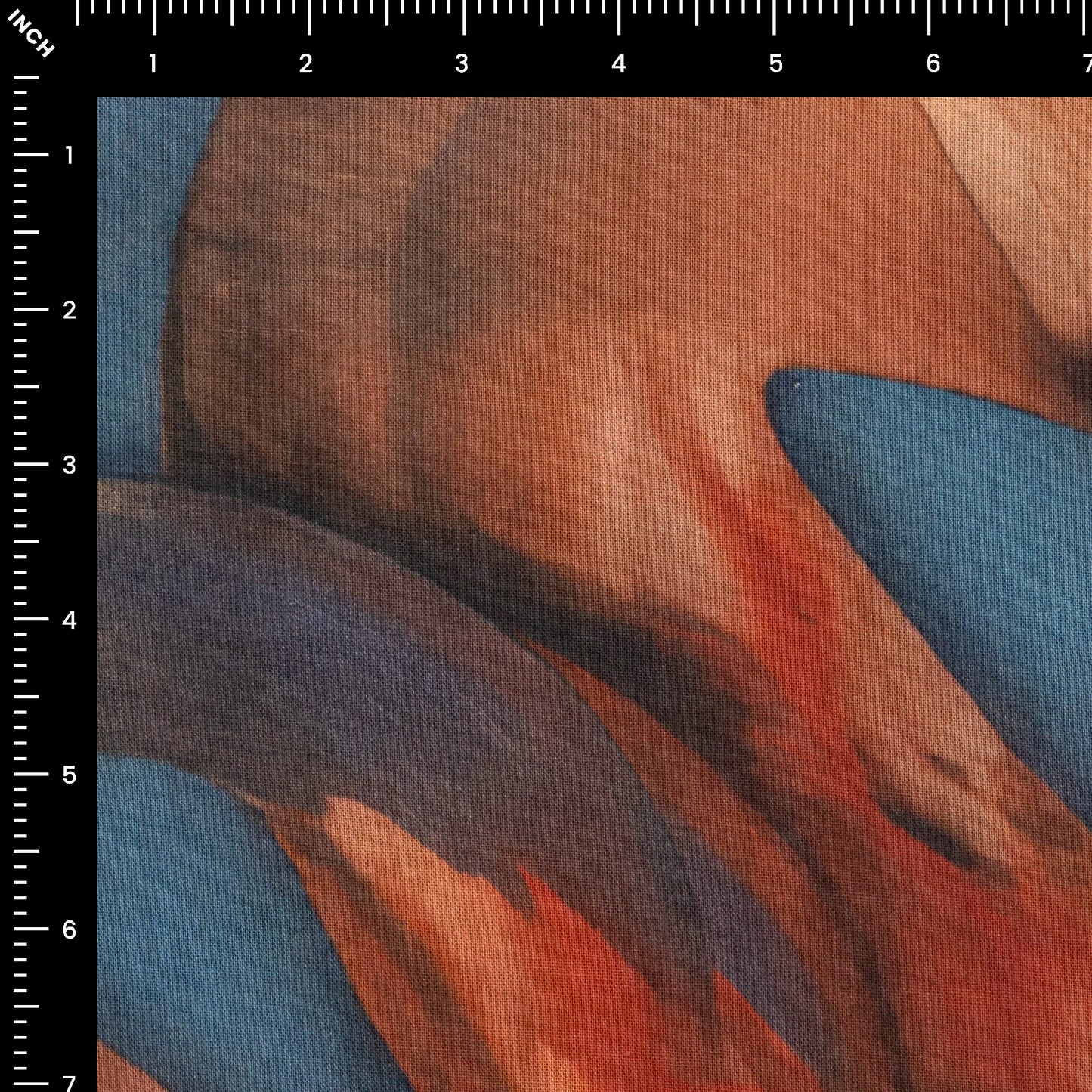 Abstract Fluid Art Cambric Fabric