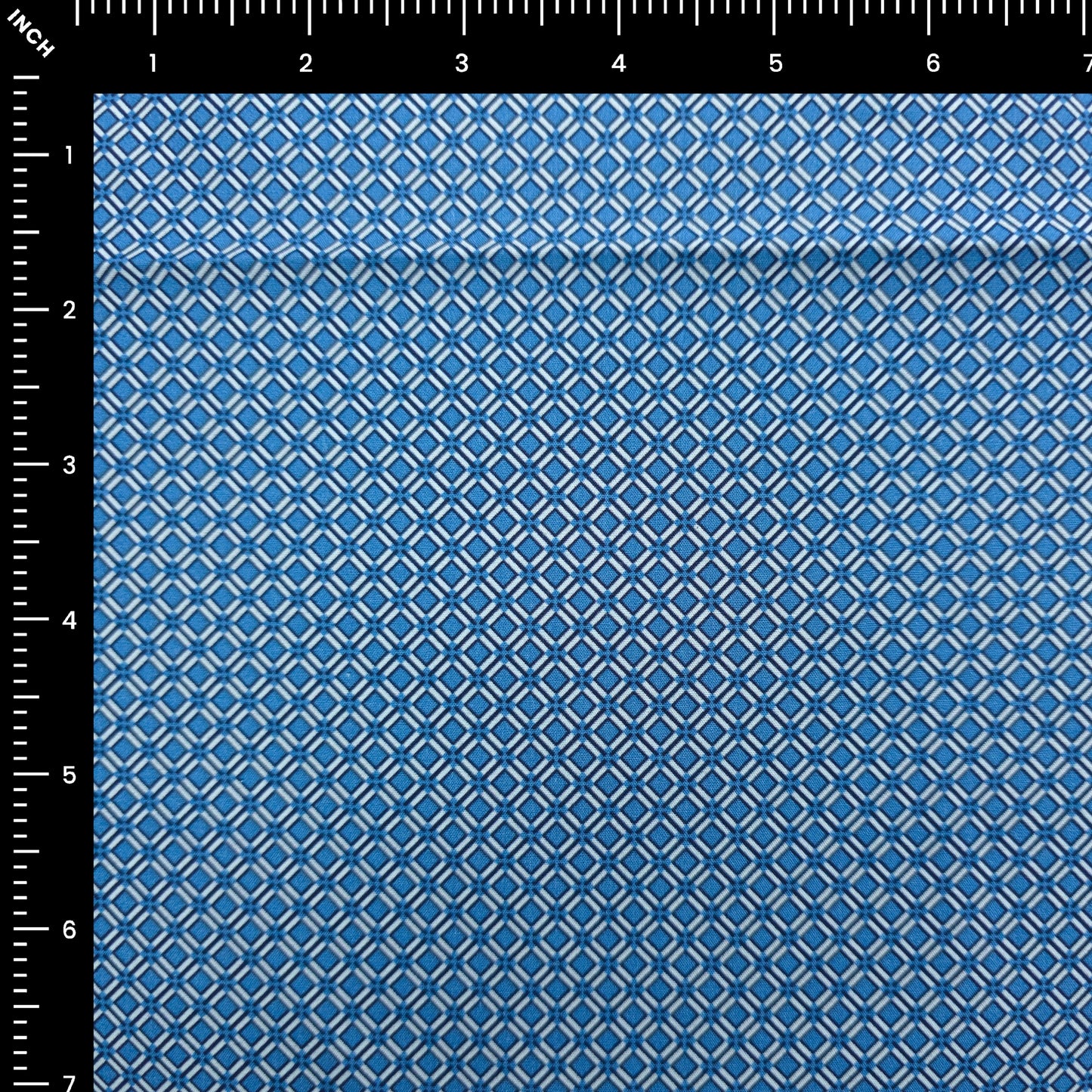 Classic Diamond Trellis Printed Poplin Fabric