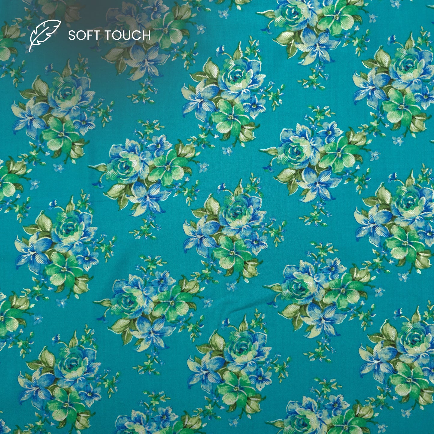 Floral Charm Foil Printed Rayon Fabric
