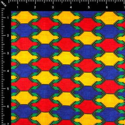 Bold Himalayan Dhaka Poplin Fabric