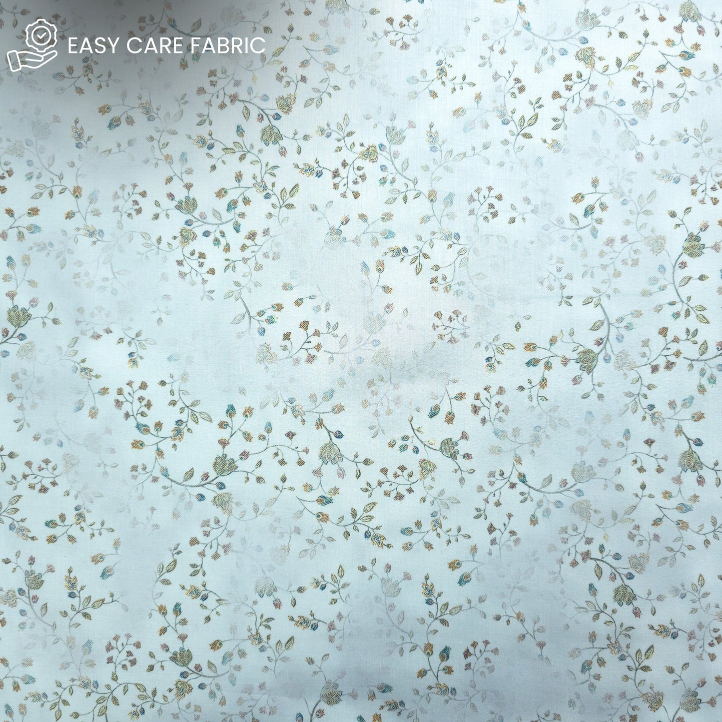 Meadow Whisper Floral Printed Poly-Cotton Fabric
