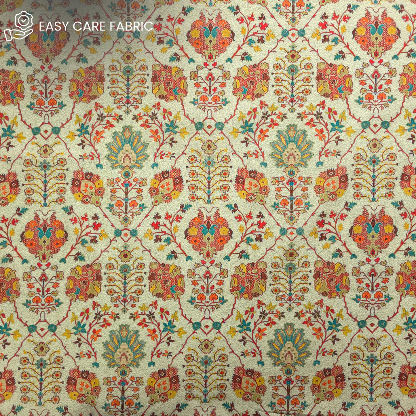 Heritage Bloom Printed Poly-Cotton Fabric