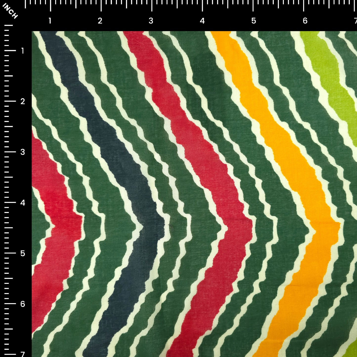Jaipuri Leheriya Printed Cotton Mulmul Fabric