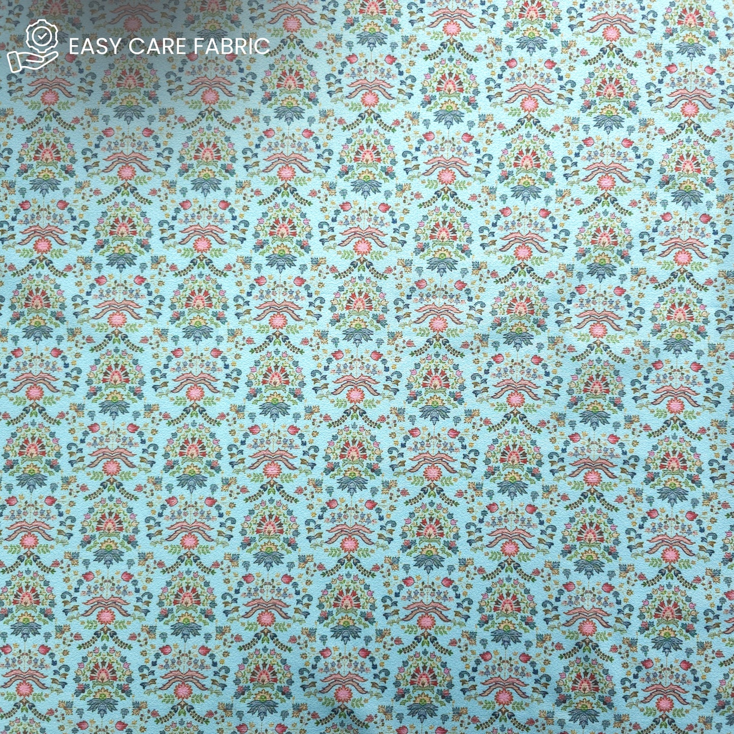 Royal Garden Mosaic Printed Poly-Cotton Fabric
