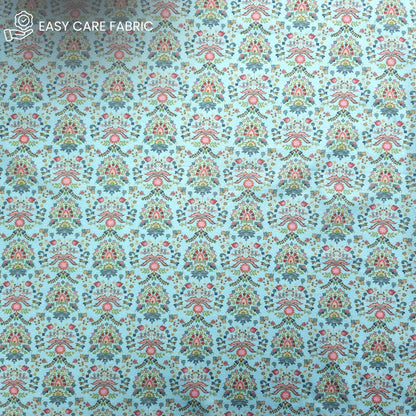 Royal Garden Mosaic Printed Poly-Cotton Fabric