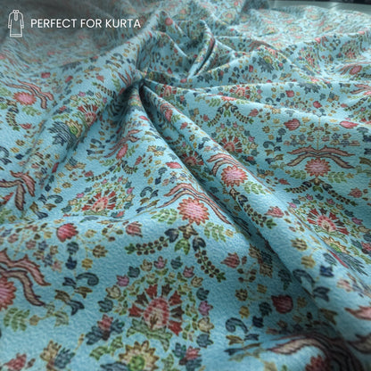 Royal Garden Mosaic Printed Poly-Cotton Fabric