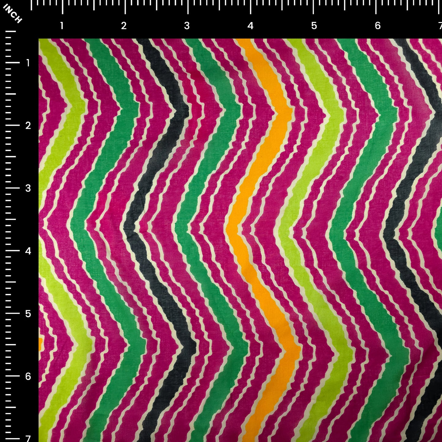 Jaipuri Leheriya Printed Cotton Mulmul Fabric