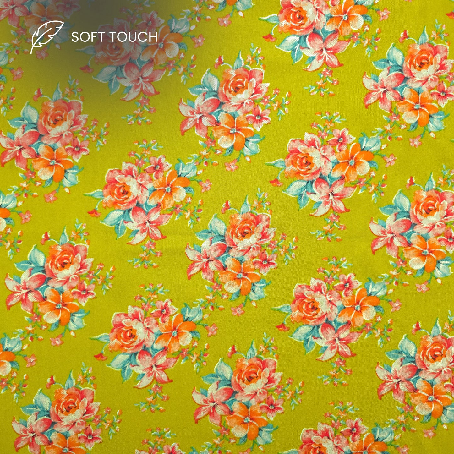 Floral Charm Foil Printed Rayon Fabric