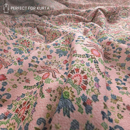 Vintage Floral Tapestry Printed Poly-Cotton Fabric