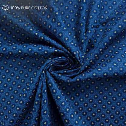 Verdant Medallion Printed Satin Fabric