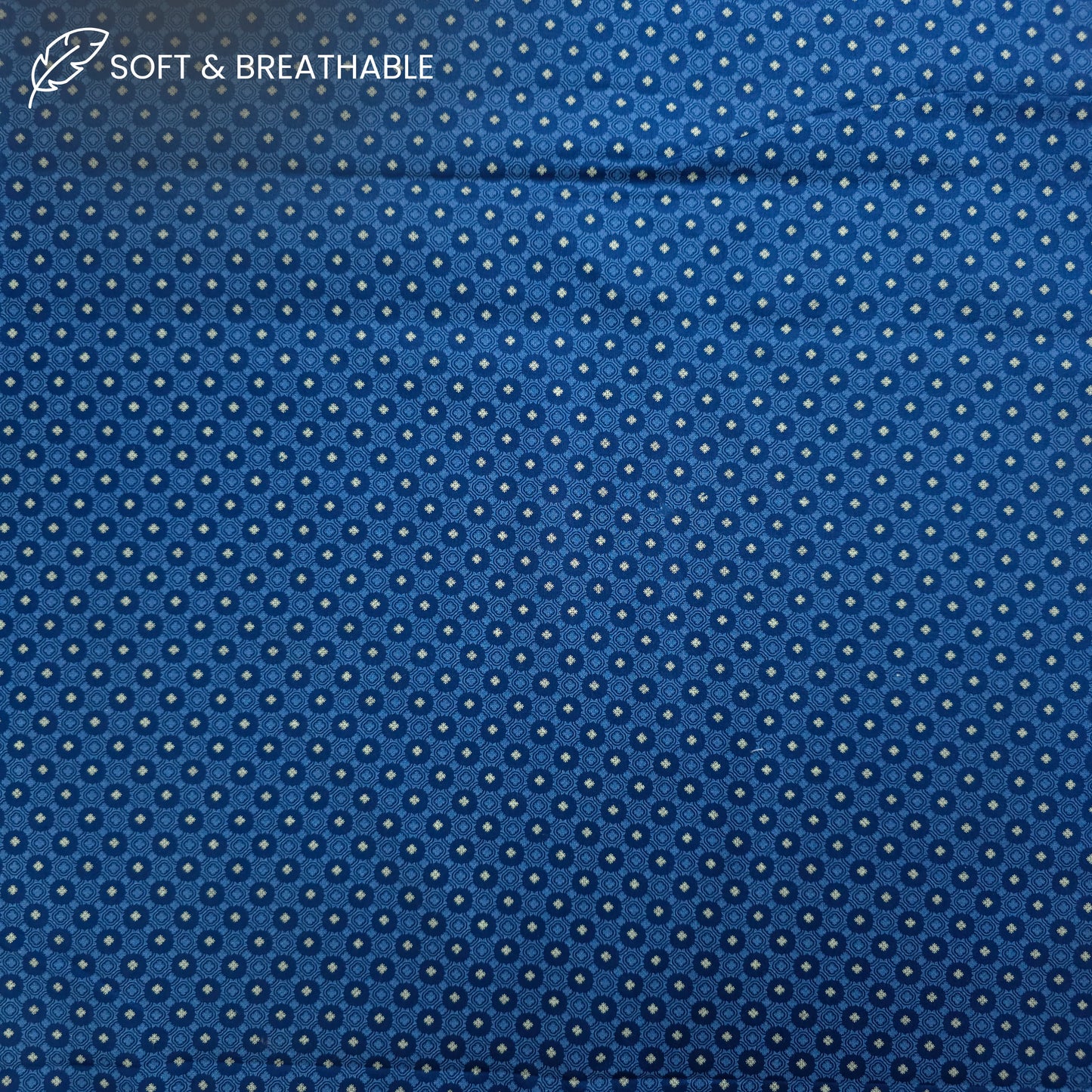 Verdant Medallion Printed Satin Fabric