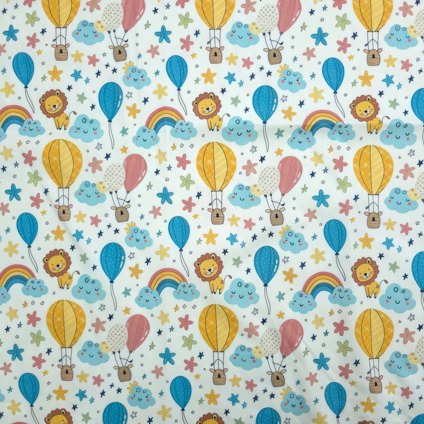 Skybound Dreams Printed Poplin Fabric