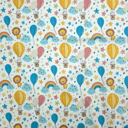 Skybound Dreams Printed Poplin Fabric