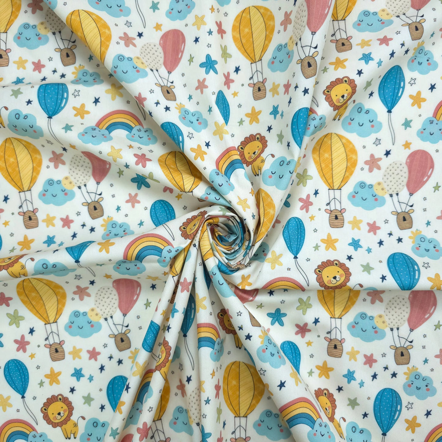 Skybound Dreams Printed Poplin Fabric