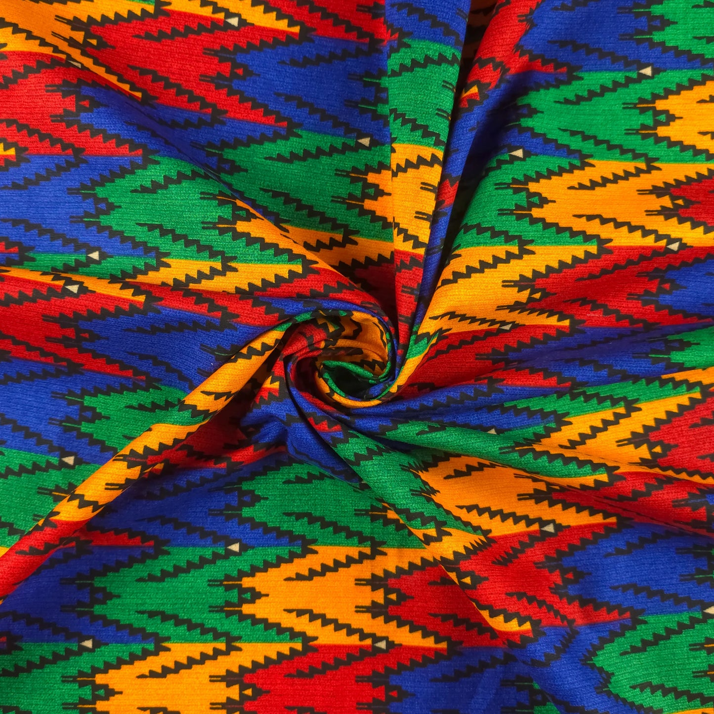 Tribal Dhaka Geometric Poplin Fabric