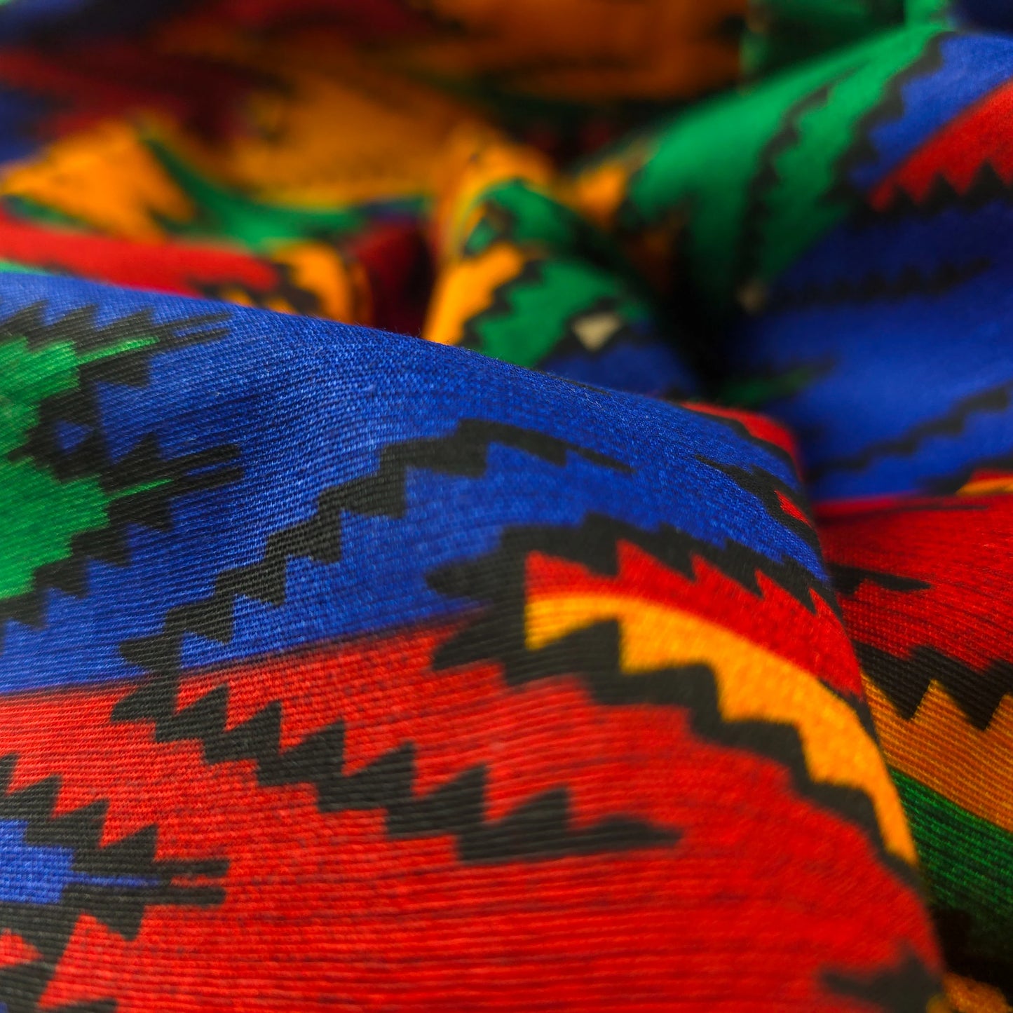 Tribal Dhaka Geometric Poplin Fabric