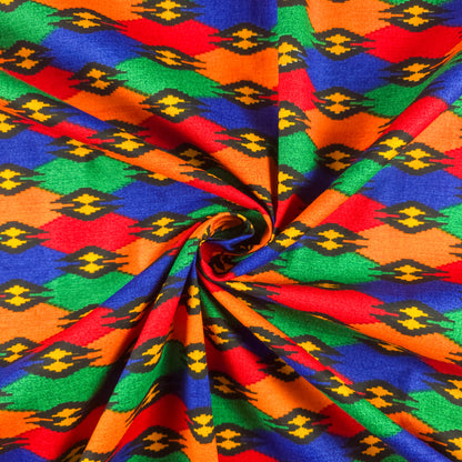 Ethnic Nepali Dhaka Printed Poplin Fabric