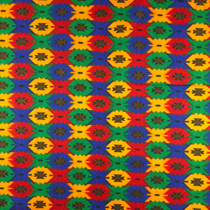 Artisan Dhaka Pattern Printed Fabric