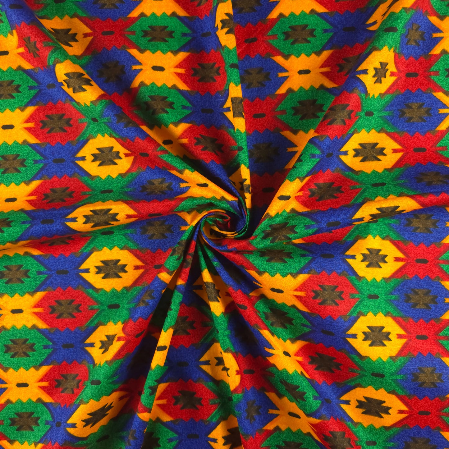 Artisan Dhaka Pattern Printed Fabric