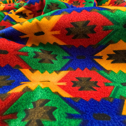 Artisan Dhaka Pattern Printed Fabric