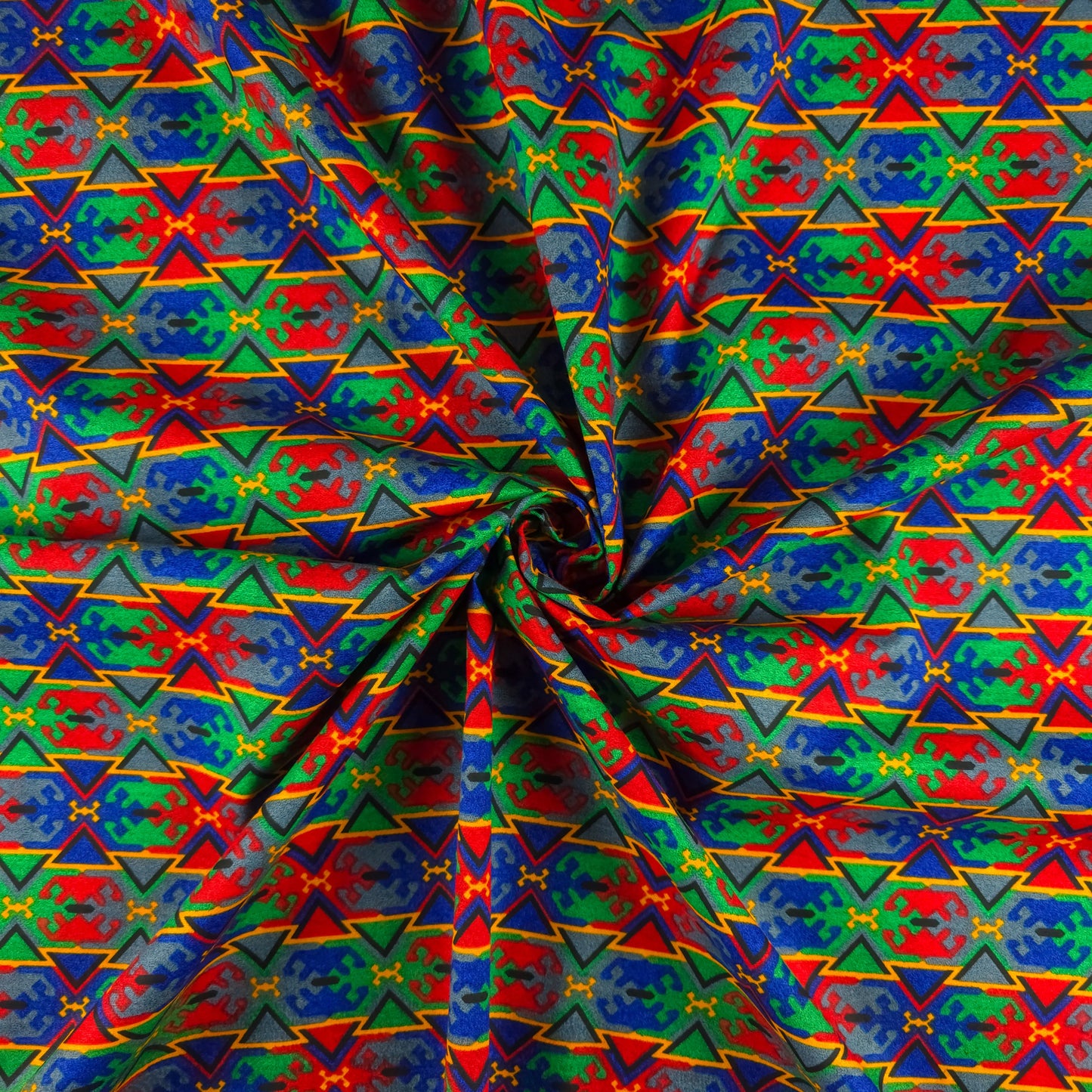 Ethnic Geometric Dhaka Poplin Fabric