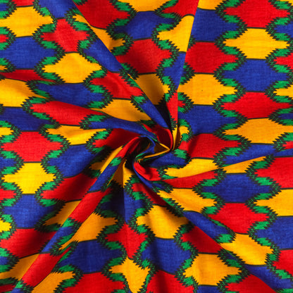 Bold Himalayan Dhaka Poplin Fabric