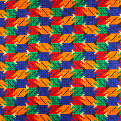 Cultural Dhaka Geometric Poplin Fabric