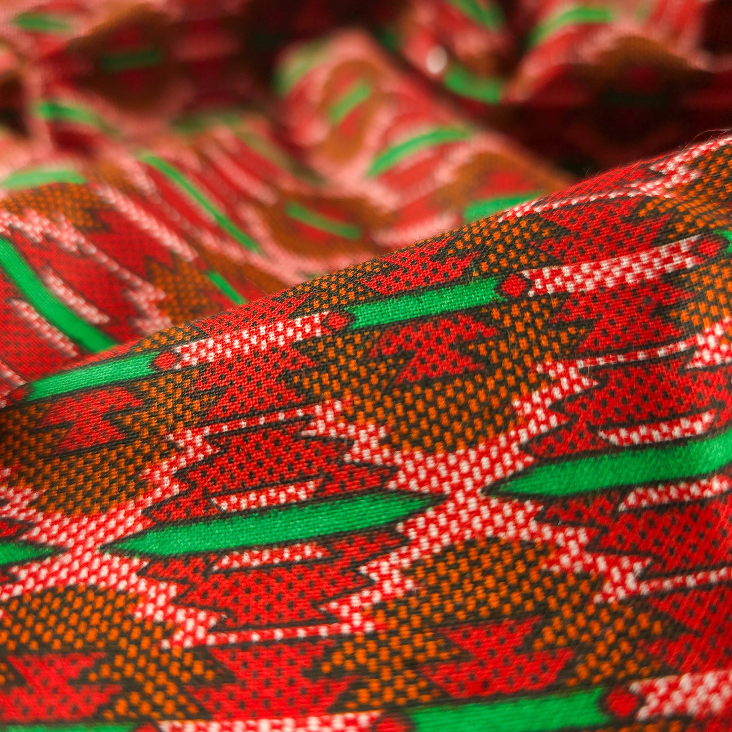 Classic Nepali Dhaka Printed Poplin Fabric