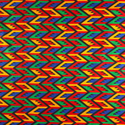 Traditional Dhaka Geometric Printed Poplin Fabric